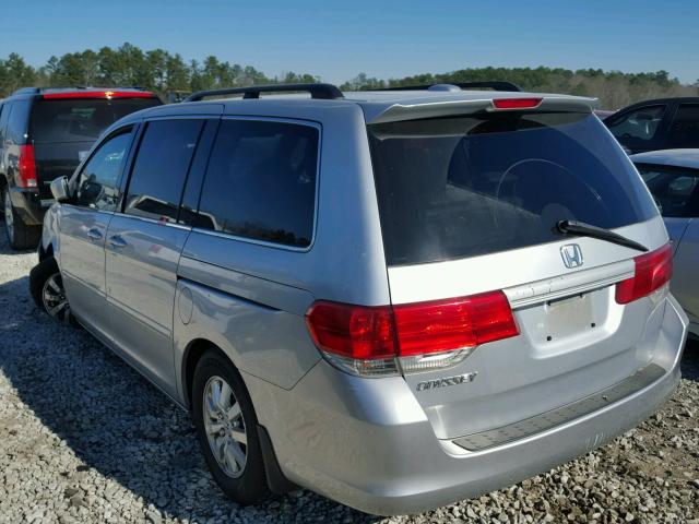 5FNRL3H78AB082242 - 2010 HONDA ODYSSEY EX SILVER photo 3