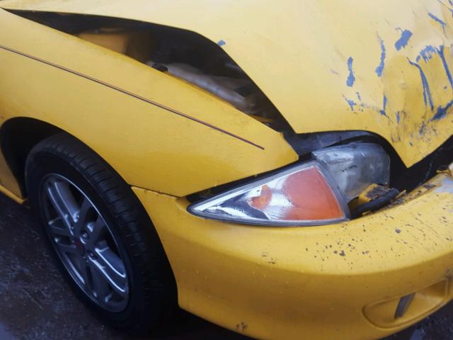 1G1JH12F927459731 - 2002 CHEVROLET CAVALIER L YELLOW photo 10