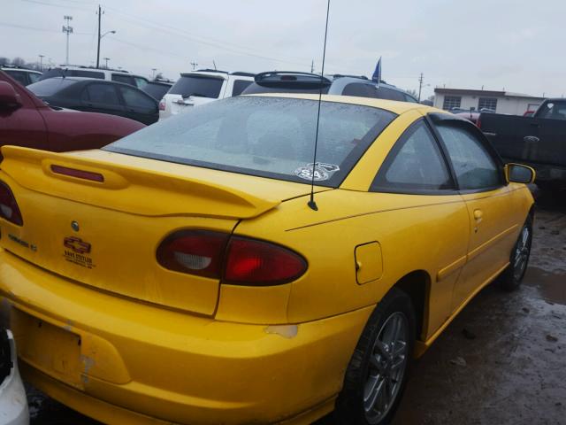 1G1JH12F927459731 - 2002 CHEVROLET CAVALIER L YELLOW photo 4