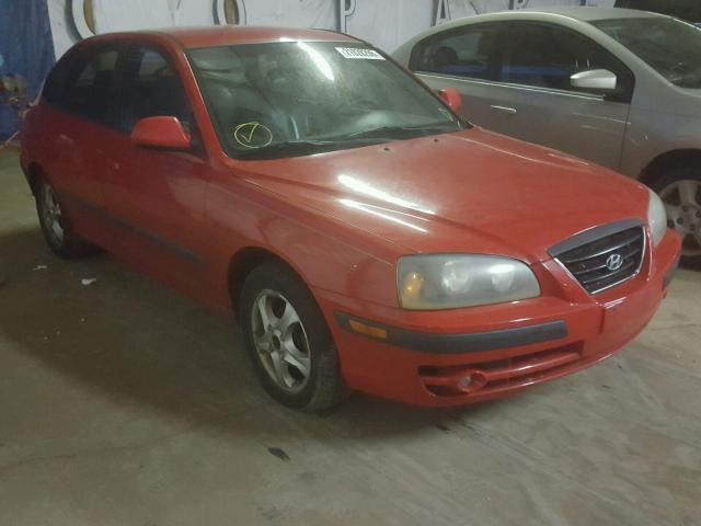 KMHDN56D24U102257 - 2004 HYUNDAI ELANTRA GL RED photo 1