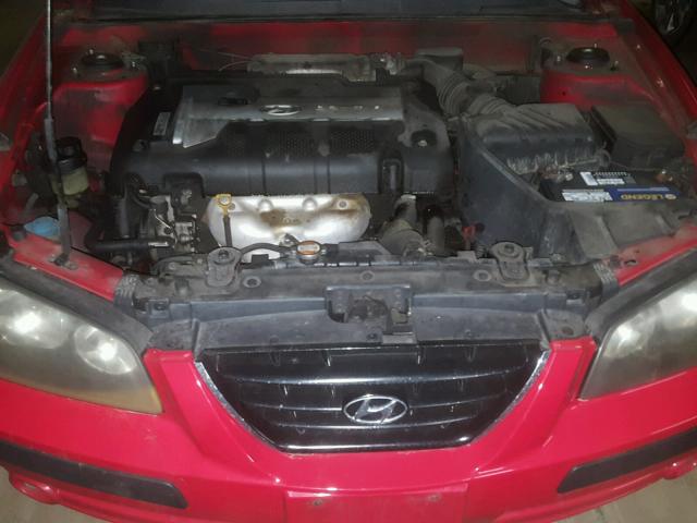 KMHDN56D24U102257 - 2004 HYUNDAI ELANTRA GL RED photo 7