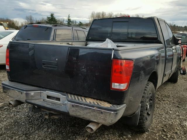 1N6AA06B05N522709 - 2005 NISSAN TITAN XE SILVER photo 4