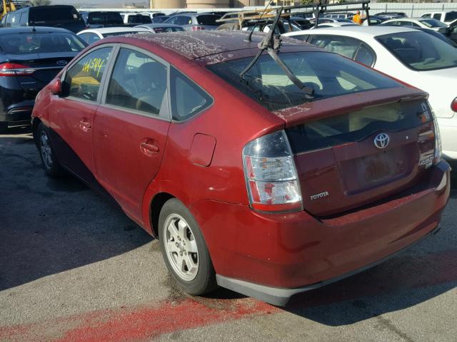 JTDKB20U240011265 - 2004 TOYOTA PRIUS RED photo 3