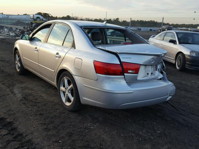 5NPEU46C49H510984 - 2009 HYUNDAI SONATA SE SILVER photo 3