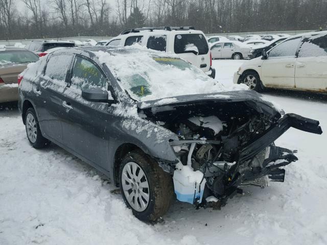 3N1AB7AP8HY338463 - 2017 NISSAN SENTRA S GRAY photo 1