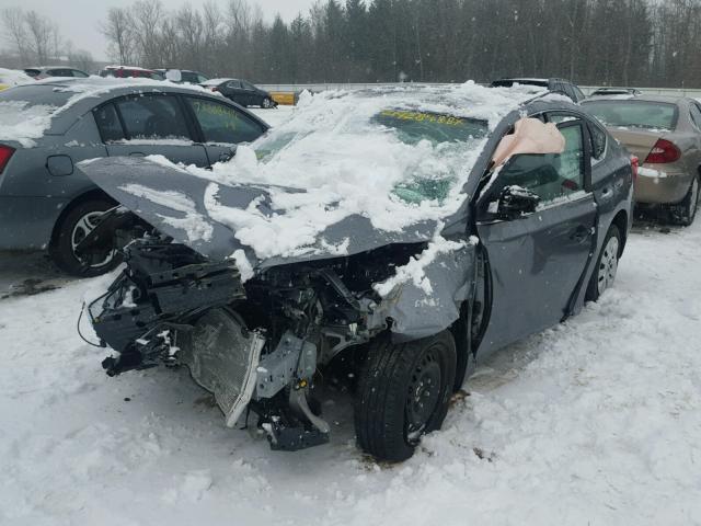 3N1AB7AP8HY338463 - 2017 NISSAN SENTRA S GRAY photo 2