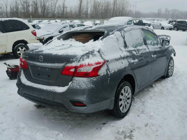 3N1AB7AP8HY338463 - 2017 NISSAN SENTRA S GRAY photo 4