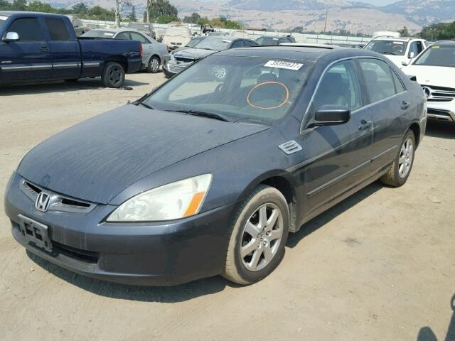 1HGCM66555A049866 - 2005 HONDA ACCORD EX GRAY photo 2