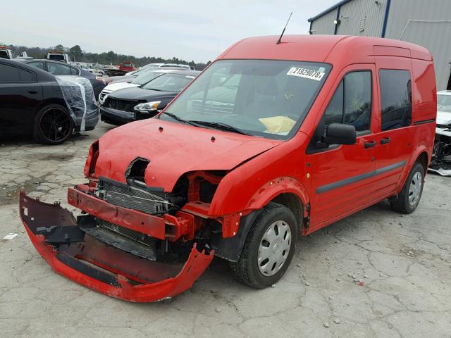 NM0LS6BN6DT131194 - 2013 FORD TRANSIT CO RED photo 2