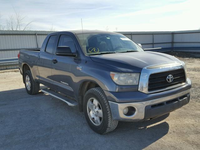 5TFBV54128X043266 - 2008 TOYOTA TUNDRA DOU BLUE photo 1