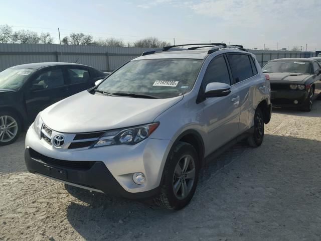 2T3WFREV4FW141367 - 2015 TOYOTA RAV4 XLE SILVER photo 2