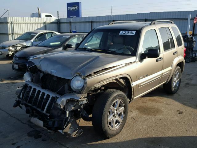 1J8GL58K13W657781 - 2003 JEEP LIBERTY LI GOLD photo 2