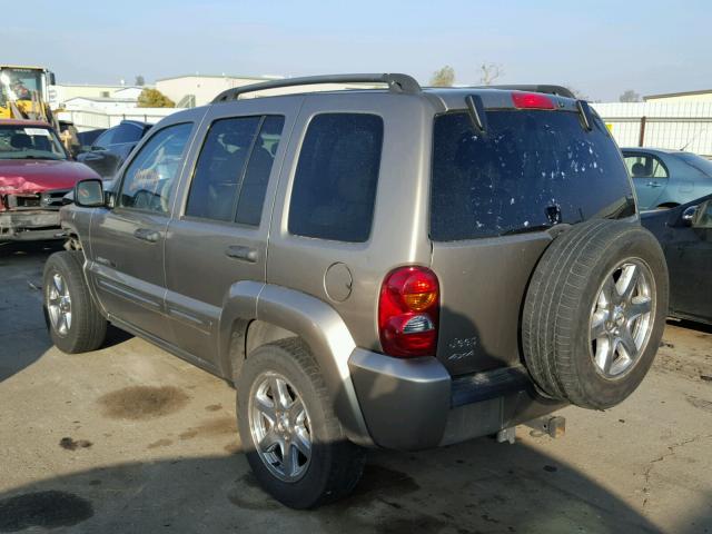 1J8GL58K13W657781 - 2003 JEEP LIBERTY LI GOLD photo 3