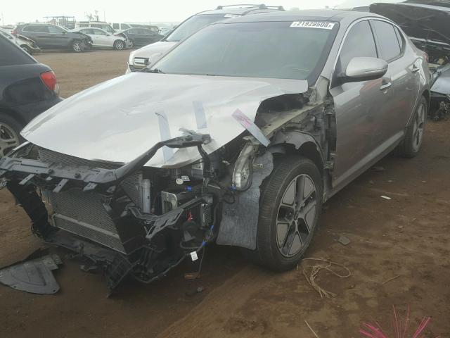 KNAGM4AD5B5001224 - 2011 KIA OPTIMA HYB GRAY photo 2