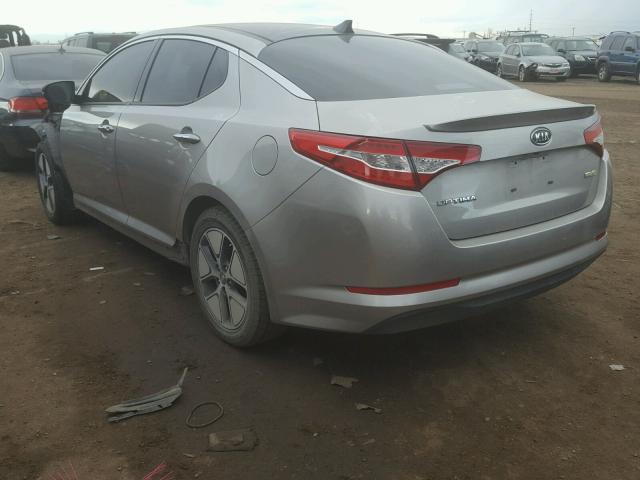 KNAGM4AD5B5001224 - 2011 KIA OPTIMA HYB GRAY photo 3