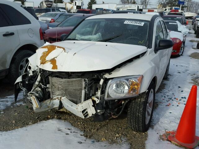 1B3CB3HA9AD604390 - 2010 DODGE CALIBER MA WHITE photo 2