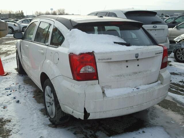 1B3CB3HA9AD604390 - 2010 DODGE CALIBER MA WHITE photo 3