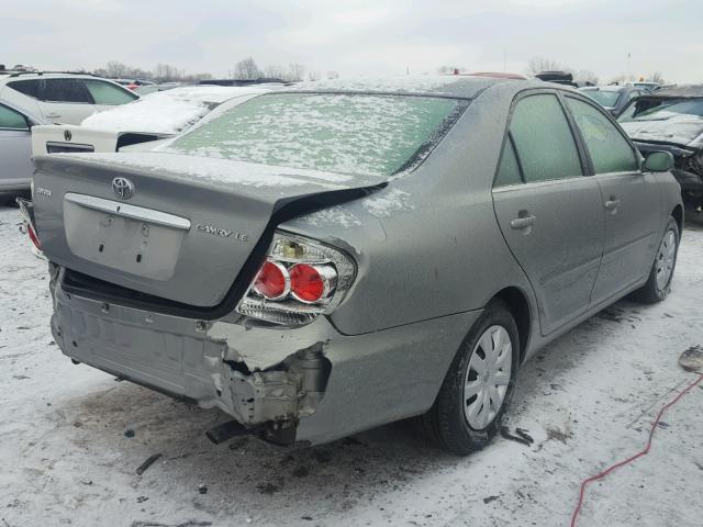 JTDBE30K663057162 - 2006 TOYOTA CAMRY LE BEIGE photo 4