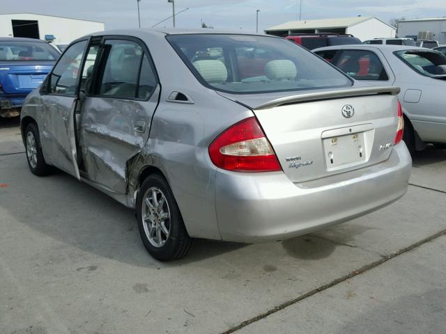 JT2BK18U820055503 - 2002 TOYOTA PRIUS SILVER photo 3