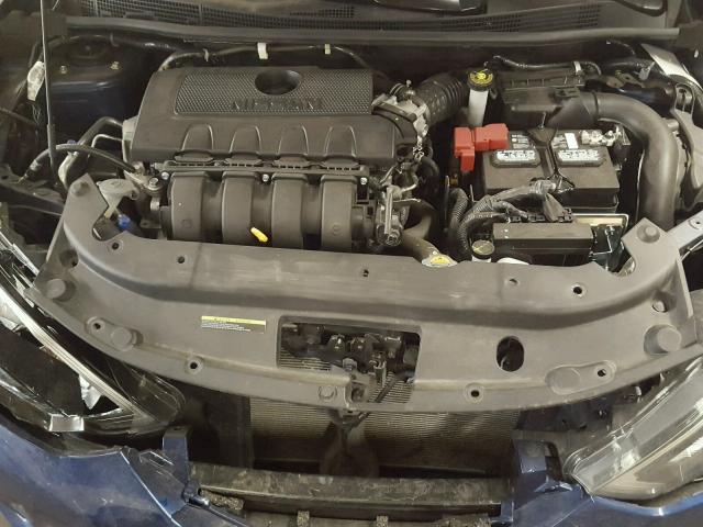 3N1AB7AP2HY358305 - 2017 NISSAN SENTRA S BLUE photo 7