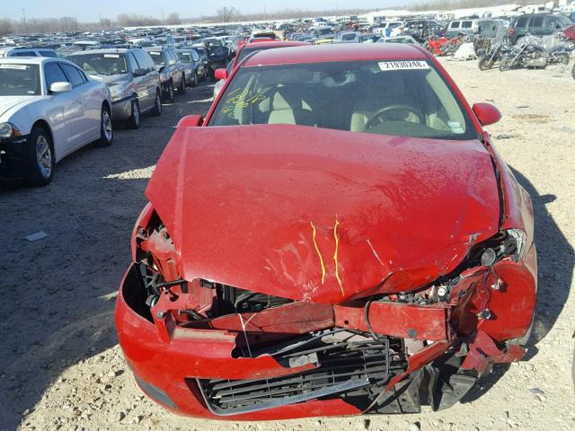 2G1WU58R579222766 - 2007 CHEVROLET IMPALA LTZ RED photo 7