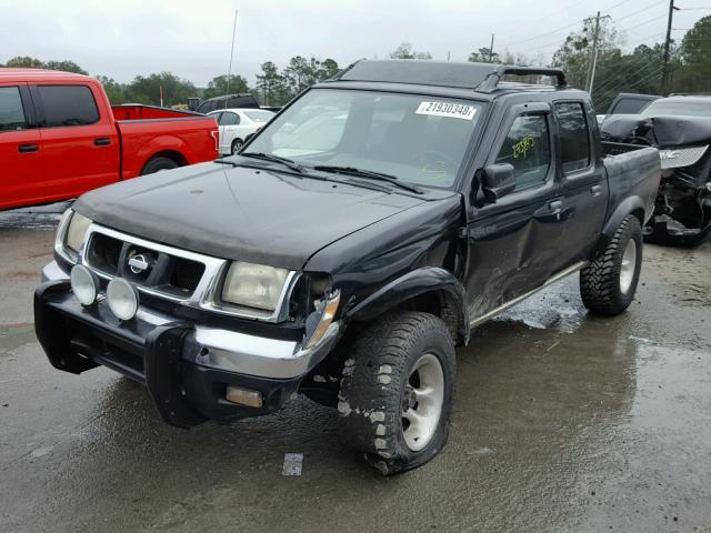 1N6ED27Y6YC319024 - 2000 NISSAN FRONTIER C BLACK photo 2