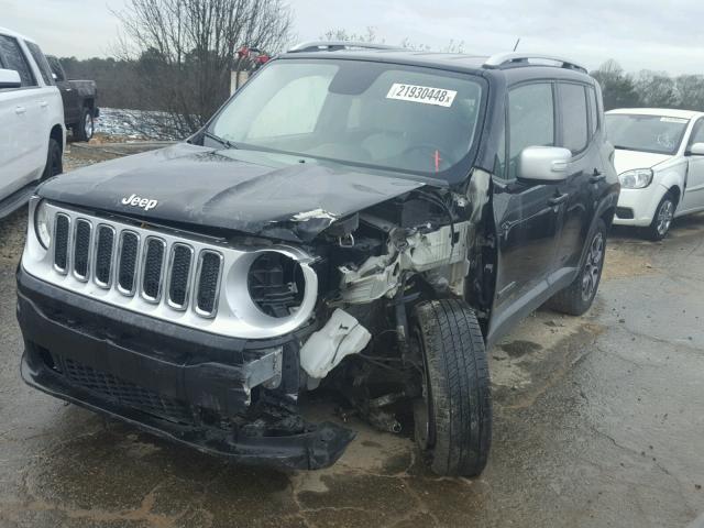 ZACCJADT9GPC84172 - 2016 JEEP RENEGADE L BLACK photo 2