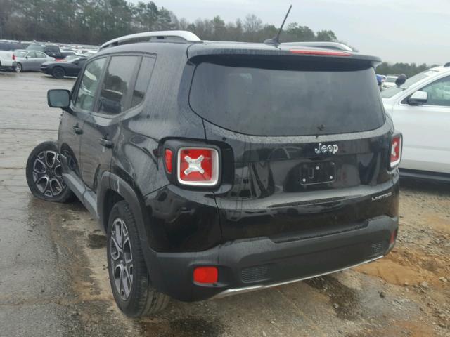 ZACCJADT9GPC84172 - 2016 JEEP RENEGADE L BLACK photo 3