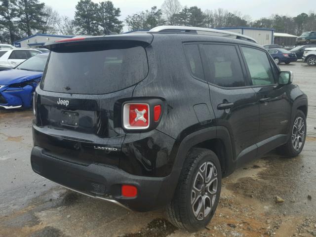 ZACCJADT9GPC84172 - 2016 JEEP RENEGADE L BLACK photo 4