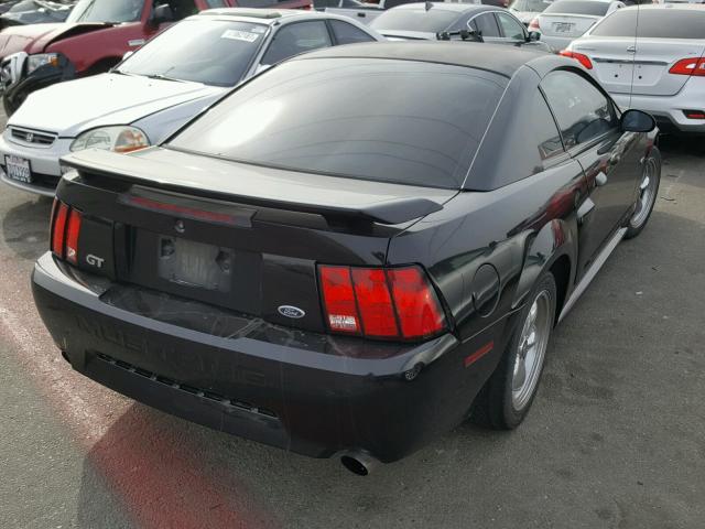 1FAFP42X71F163143 - 2001 FORD MUSTANG GT BLACK photo 4