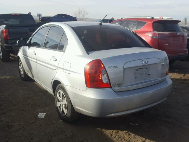 KMHCN4AC1AU426624 - 2010 HYUNDAI ACCENT GLS SILVER photo 3