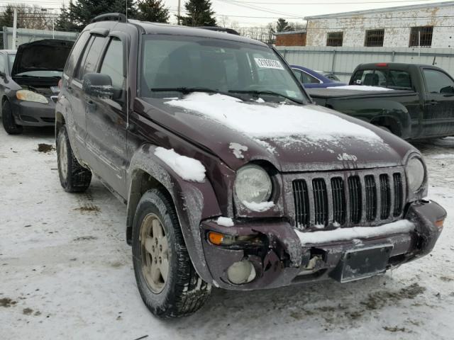 1J4GL58K74W275872 - 2004 JEEP LIBERTY LI PURPLE photo 1