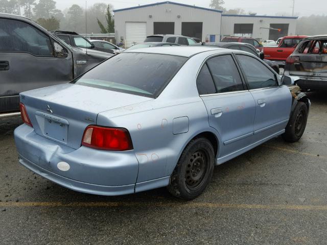 4A3AA46G13E069118 - 2003 MITSUBISHI GALANT ES BLUE photo 4