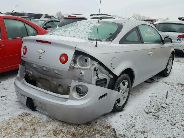 1G1AK18F087156127 - 2008 CHEVROLET COBALT LS SILVER photo 4