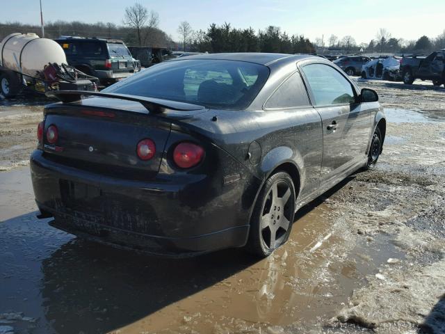 1G1AP11P067677687 - 2006 CHEVROLET COBALT SS BLACK photo 4