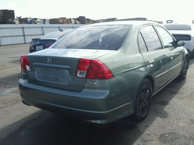 2HGES16534H532483 - 2004 HONDA CIVIC LX GREEN photo 4