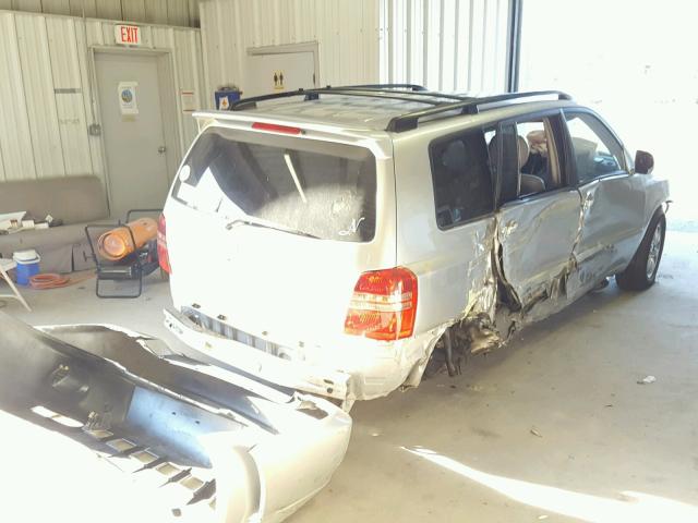 JTEGF21A520031372 - 2002 TOYOTA HIGHLANDER SILVER photo 4