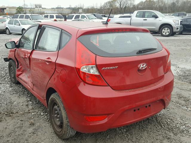 KMHCT5AE8CU042341 - 2012 HYUNDAI ACCENT GLS RED photo 3