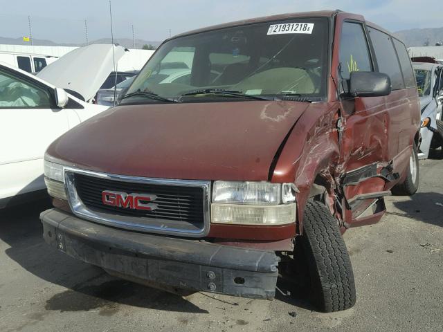 1GKDM19W0YB541153 - 2000 GMC SAFARI XT BROWN photo 2