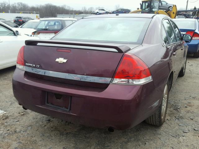 2G1WC58R479339077 - 2007 CHEVROLET IMPALA LT BURGUNDY photo 4