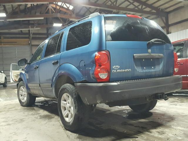 1D4HB38NX5F608937 - 2005 DODGE DURANGO ST BLUE photo 3