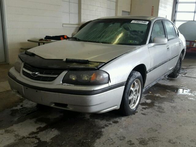 2G1WF52E929328274 - 2002 CHEVROLET IMPALA SILVER photo 2