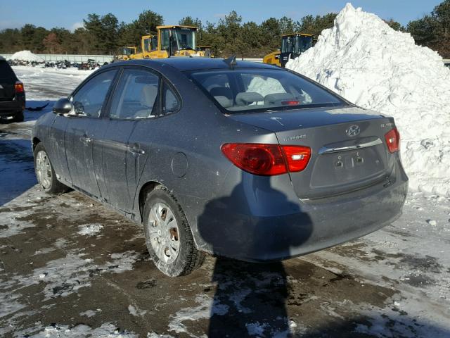 KMHDU4AD0AU183775 - 2010 HYUNDAI ELANTRA BL SILVER photo 3