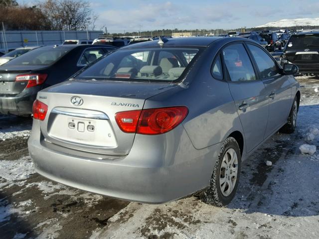 KMHDU4AD0AU183775 - 2010 HYUNDAI ELANTRA BL SILVER photo 4