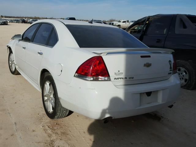 2G1WC5E30D1202566 - 2013 CHEVROLET IMPALA LTZ WHITE photo 3