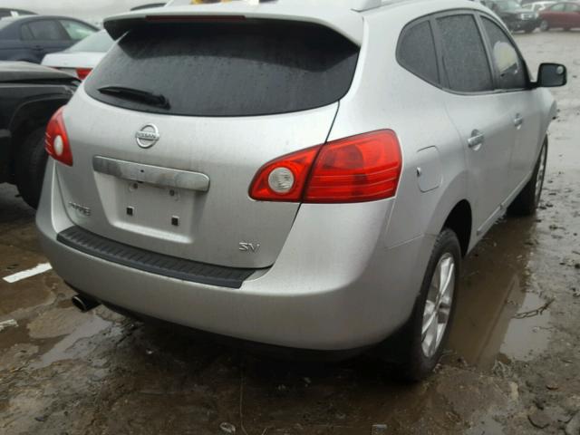 JN8AS5MTXCW302627 - 2012 NISSAN ROGUE S SILVER photo 4