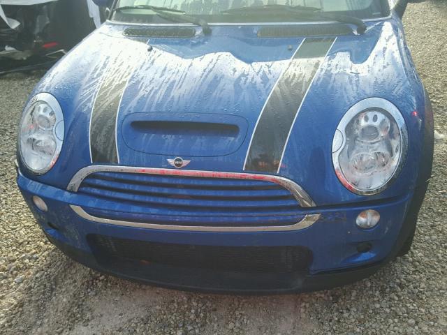 WMWRH33596TK58451 - 2006 MINI COOPER S BLUE photo 9