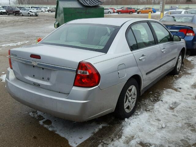 1G1ZS52F65F141927 - 2005 CHEVROLET MALIBU SILVER photo 4