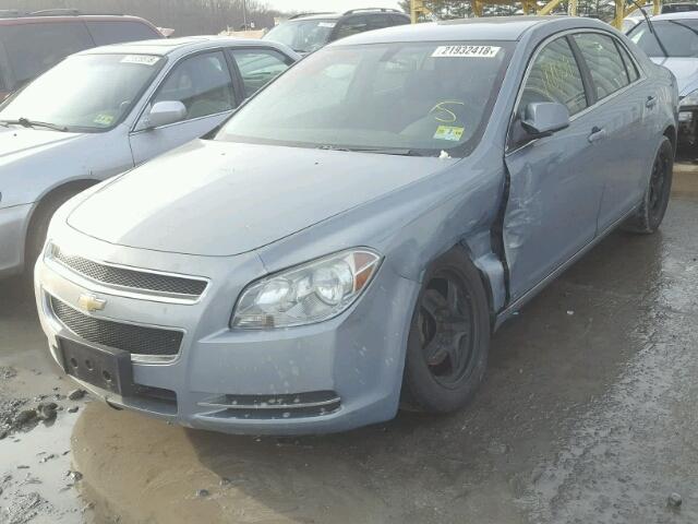 1G1ZH57B094108296 - 2009 CHEVROLET MALIBU 1LT BLUE photo 2