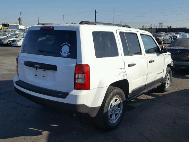 1C4NJPBA3CD512477 - 2012 JEEP PATRIOT SP WHITE photo 4